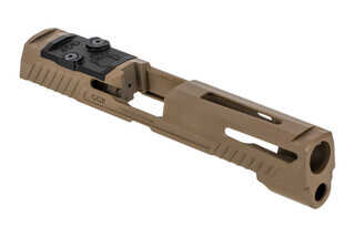 Grey Ghost Precision V1 slide for the SIG Sauer P320 Compacy features a slick FDE finish.